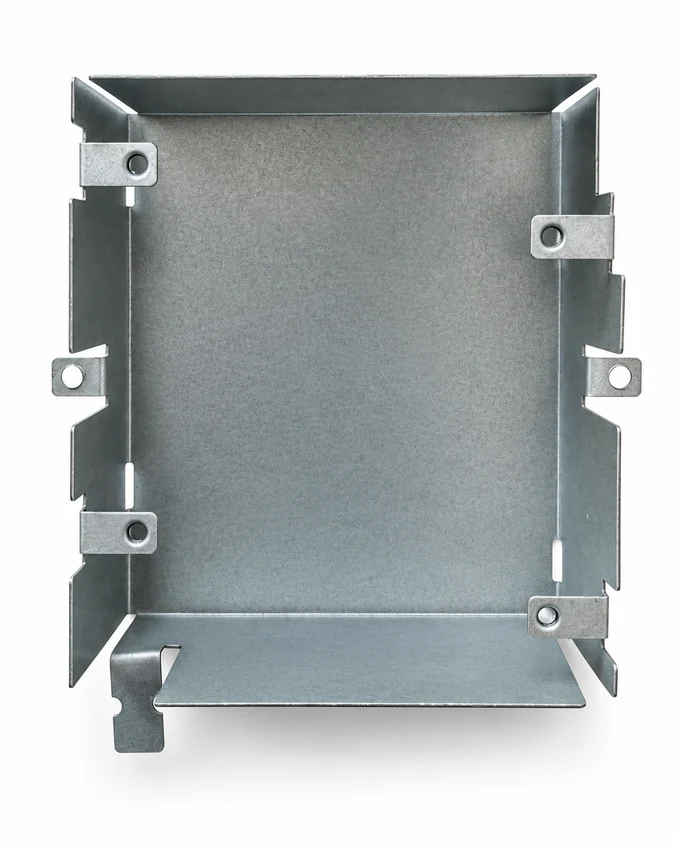 Formed metal tray